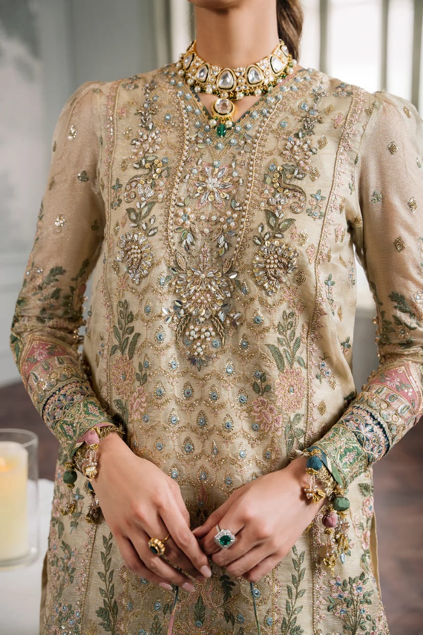 Baroque | Embroided Masuri - Beige - 3 piece