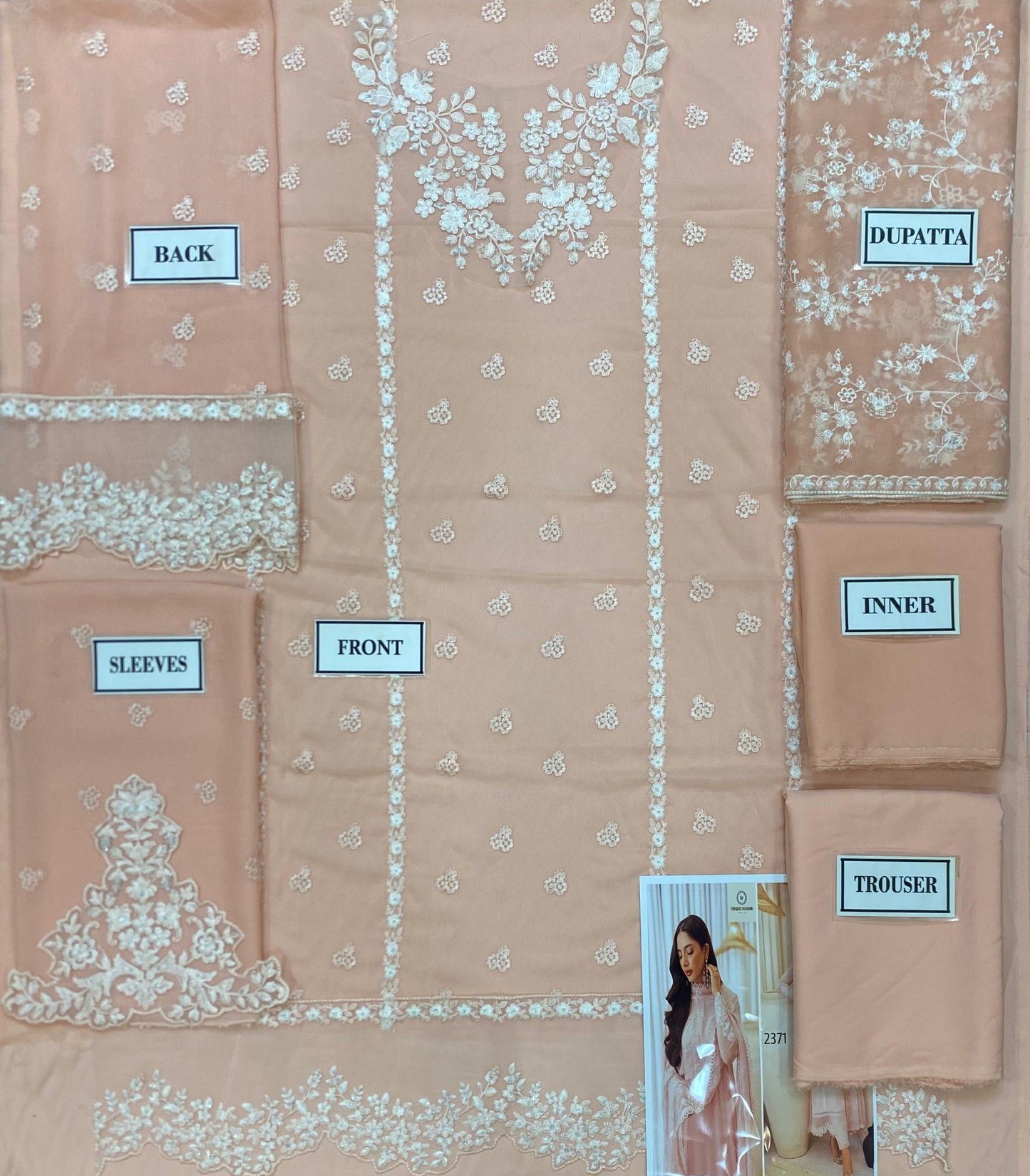 Azure | Unstitched 3 Piece Chiffon Collection -Pink Delight