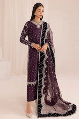Jazmin - Embroidered Dark Purple