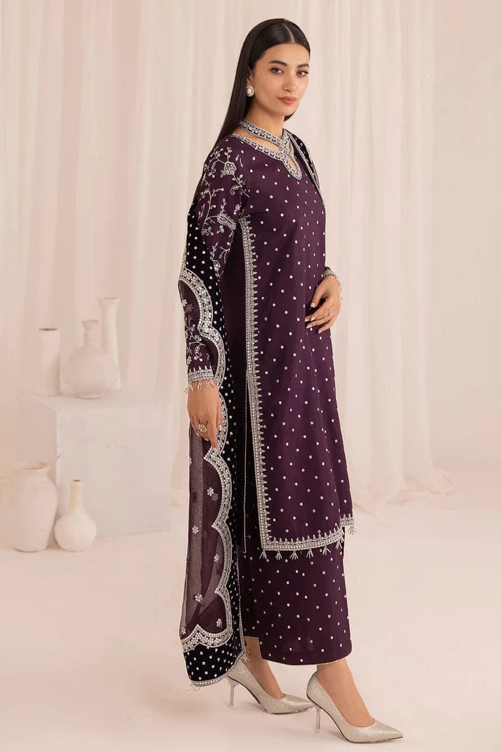 Jazmin - Embroidered Dark Purple