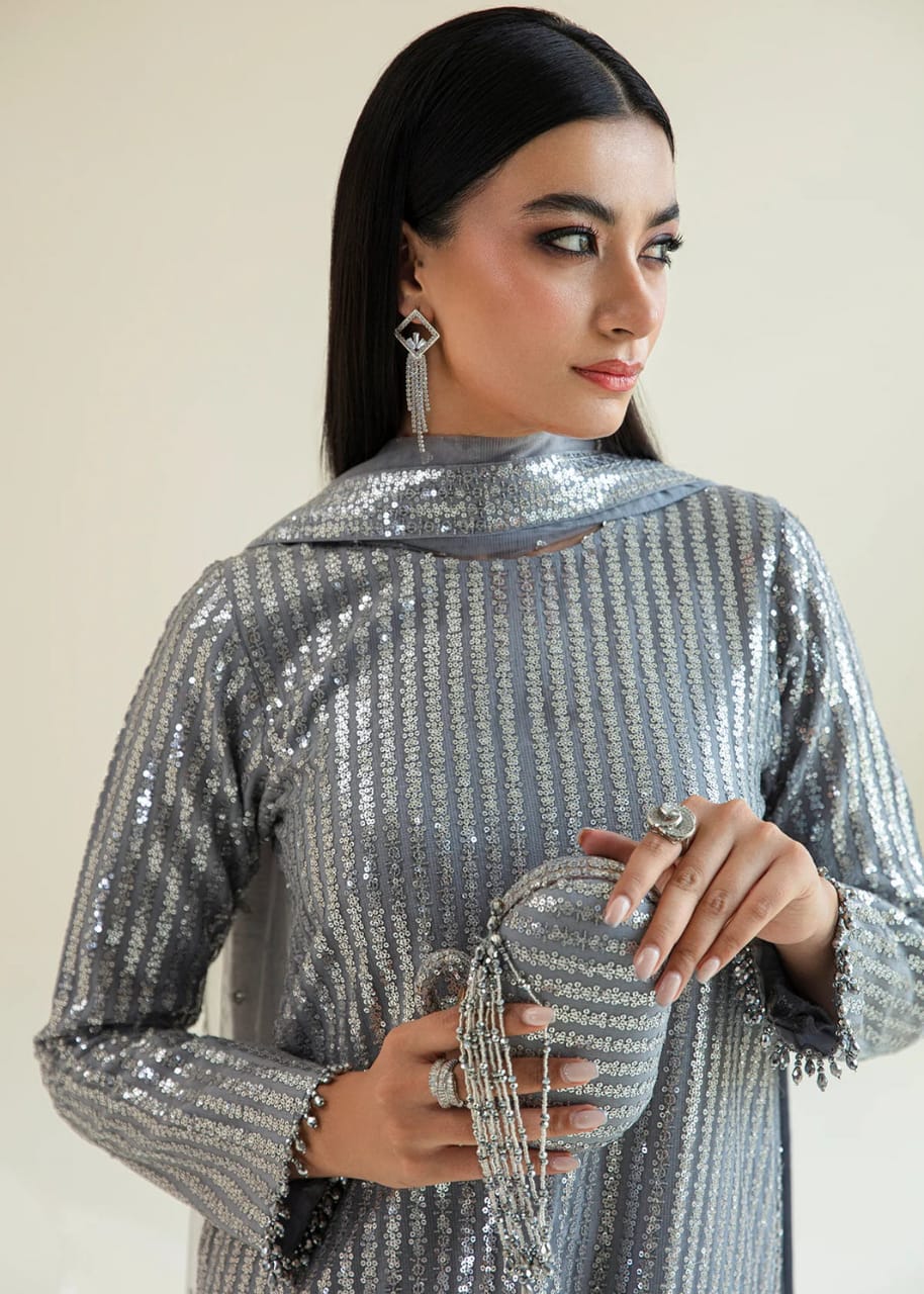 Baroque - Chiffon Collection | Silver Grey