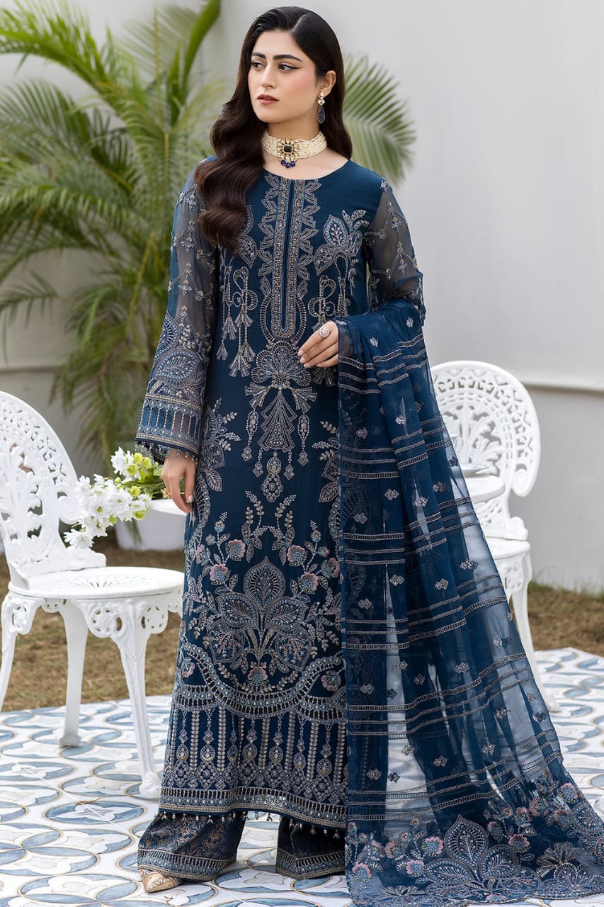 Flossie | Organza - Navy Blue  ko