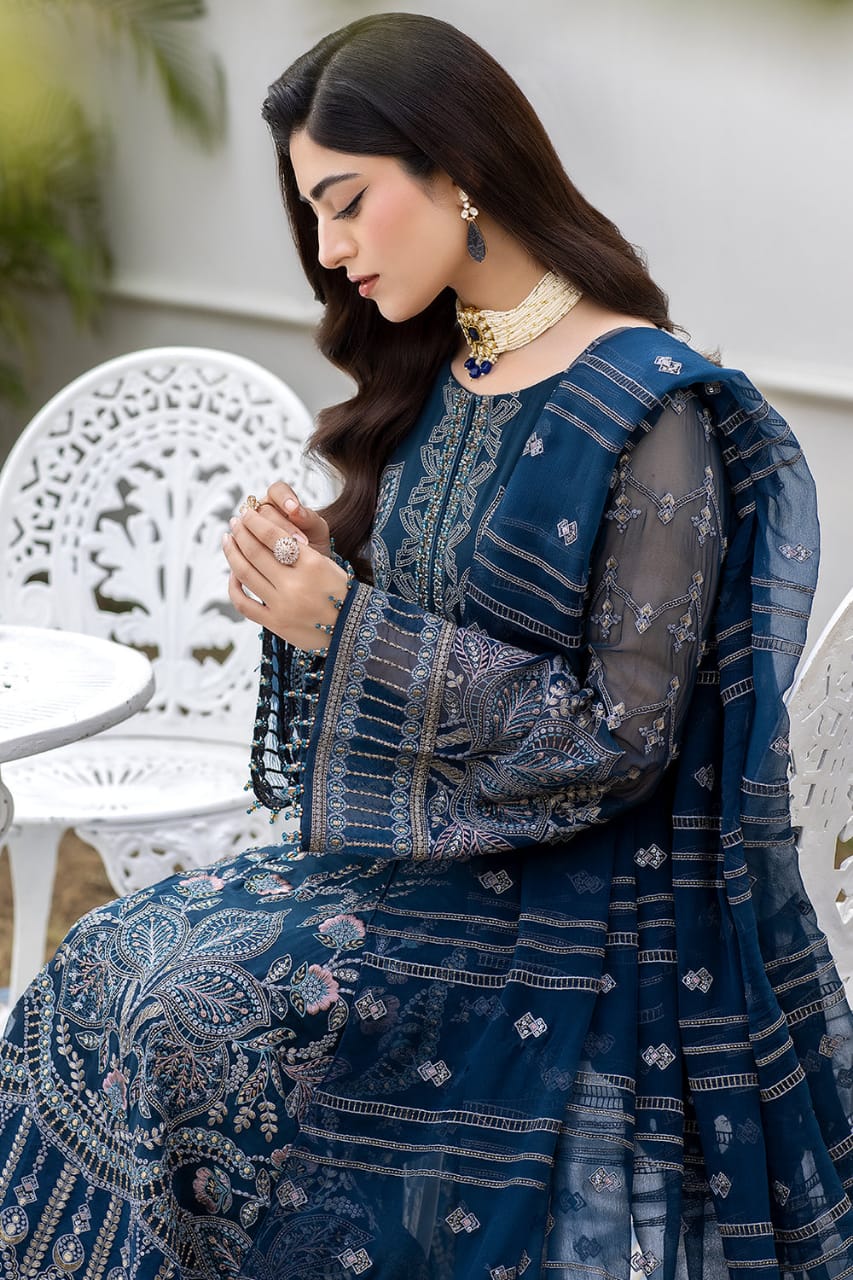 Flossie | Organza - Navy Blue  ko