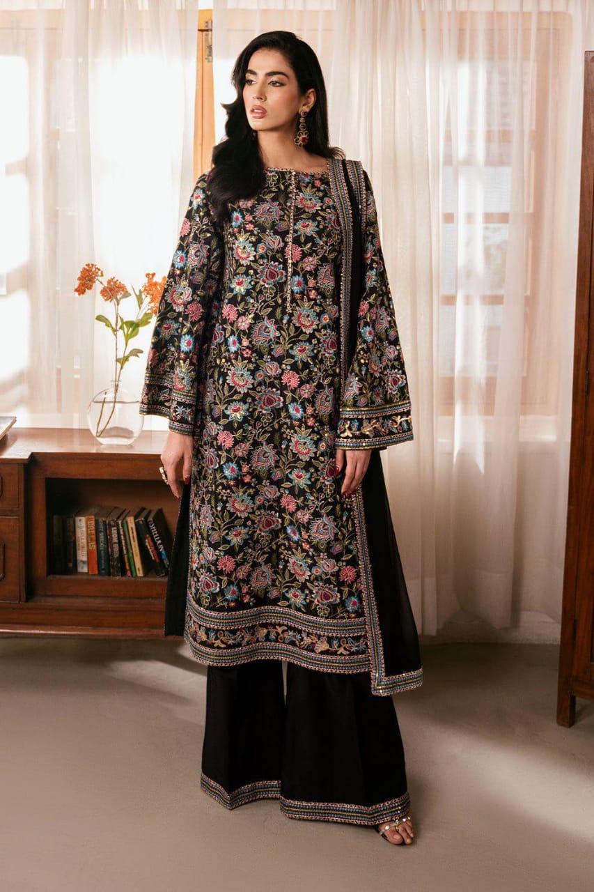 Sheenora |  Raw Silk - Formal Collection - Black