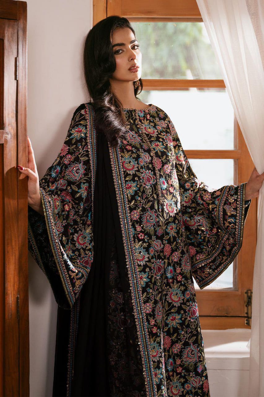 Sheenora |  Raw Silk - Formal Collection - Black