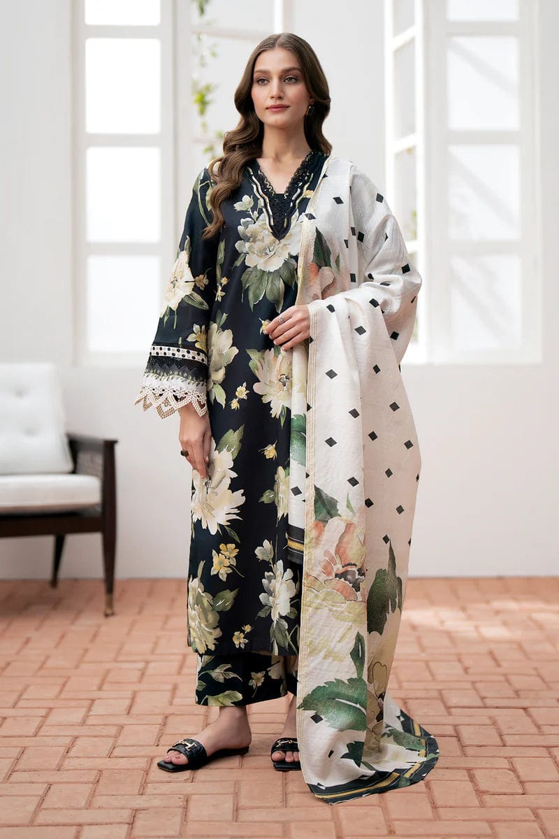 Baroque | Black - Lawn Collection 2025