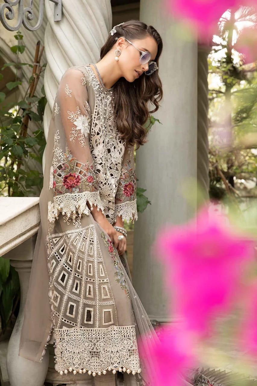 Maria B | Beige - Luxury Lawn Collection 2025