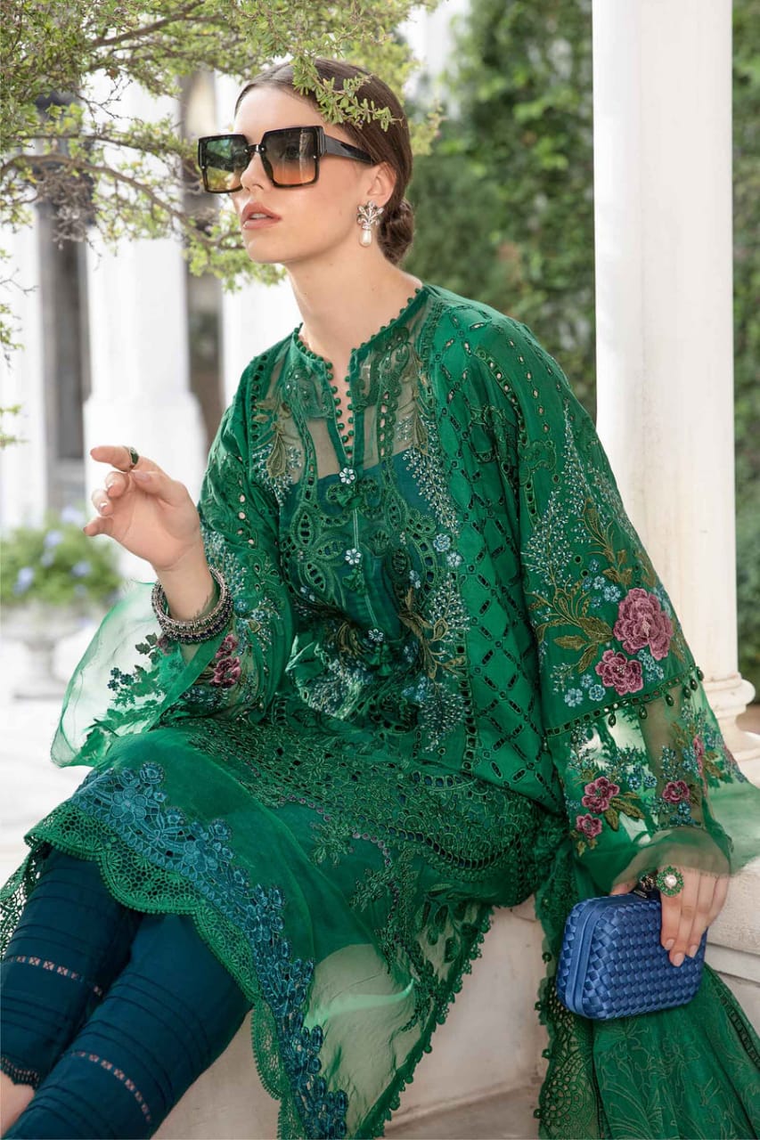 Maria B | Bottle Green - Luxury Lawn Collection