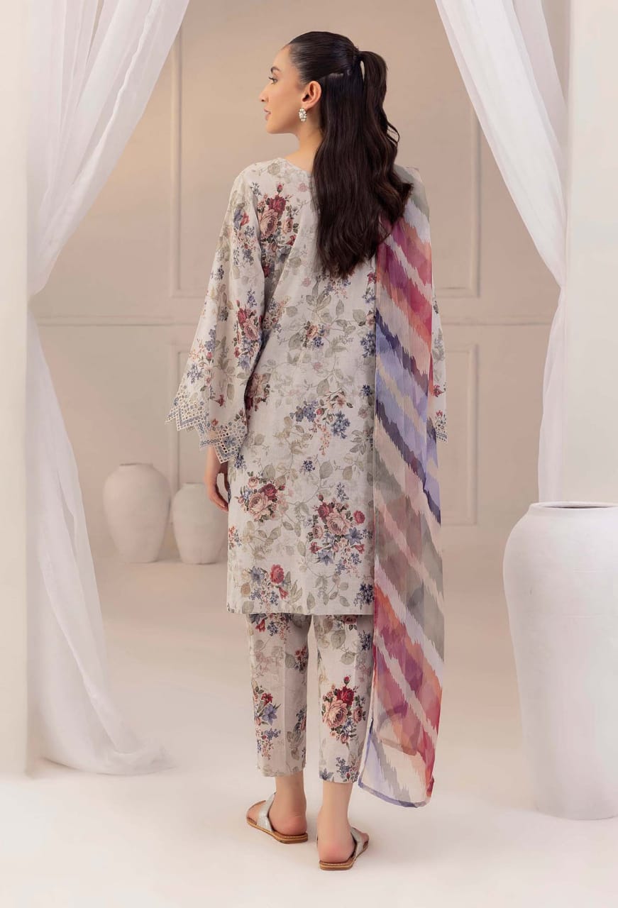 Baroque | Skin - Chikankari Lawn with Chiffon Dupatta