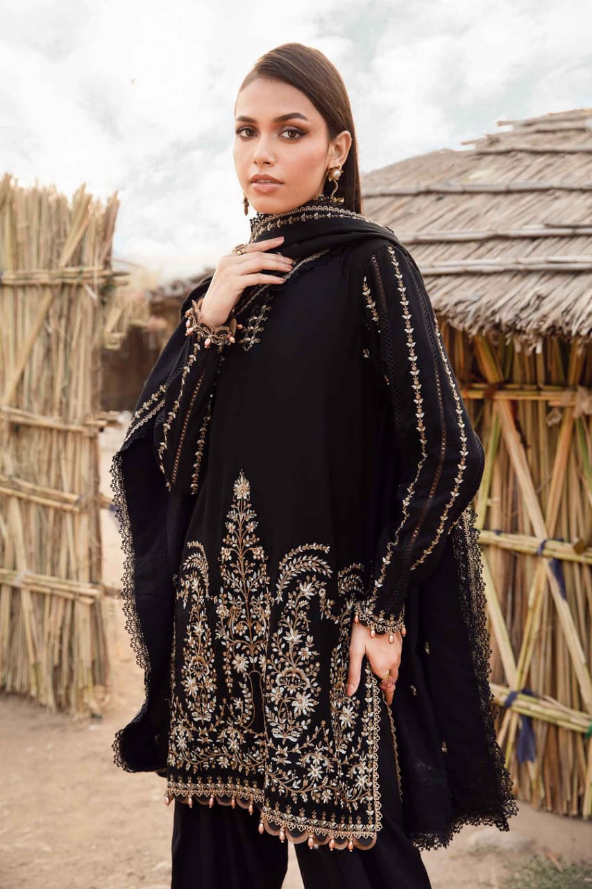 Maria B MPT-2403-B |  Black - Lawn Eid Collection