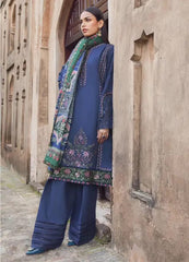 Maria B MPT-2405-A | Navy Blue - Lawn Eid Collection