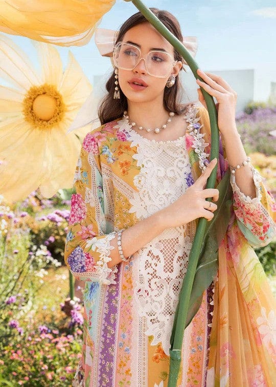 Maria B MPT-2509-A | Yellow - Lawn Collection