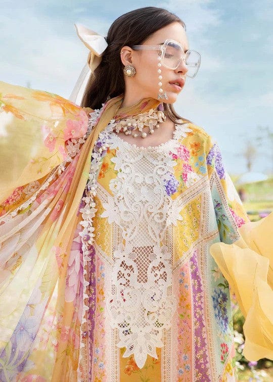 Maria B MPT-2509-A | Yellow - Lawn Collection