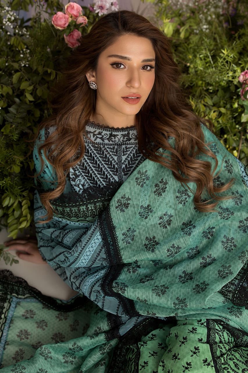 Sobia Nazir | Green Tie N Dye - Lawn Chikankari Collection