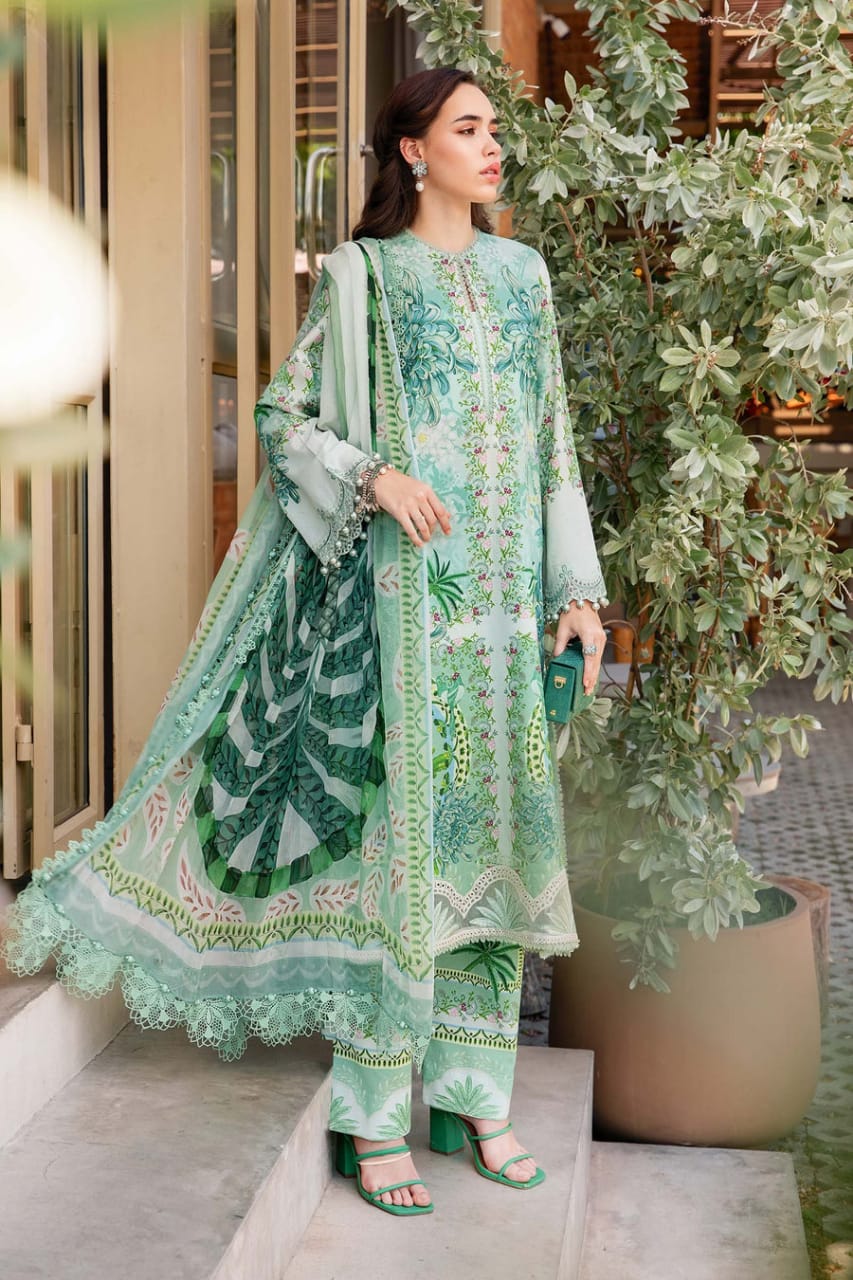 Maria B MPT-2514A | Green - Lawn Collection