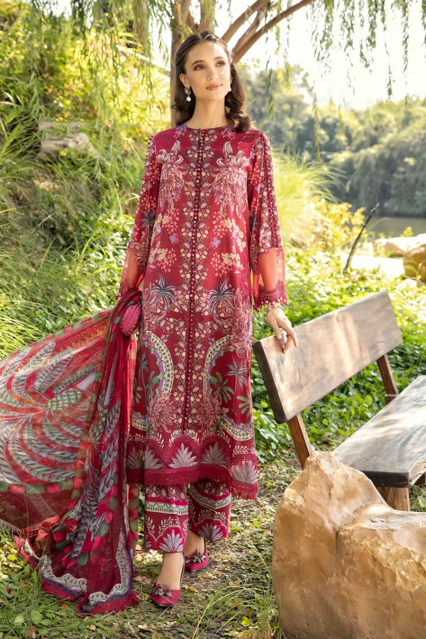 Iznik | Maroon - Lawn Collection