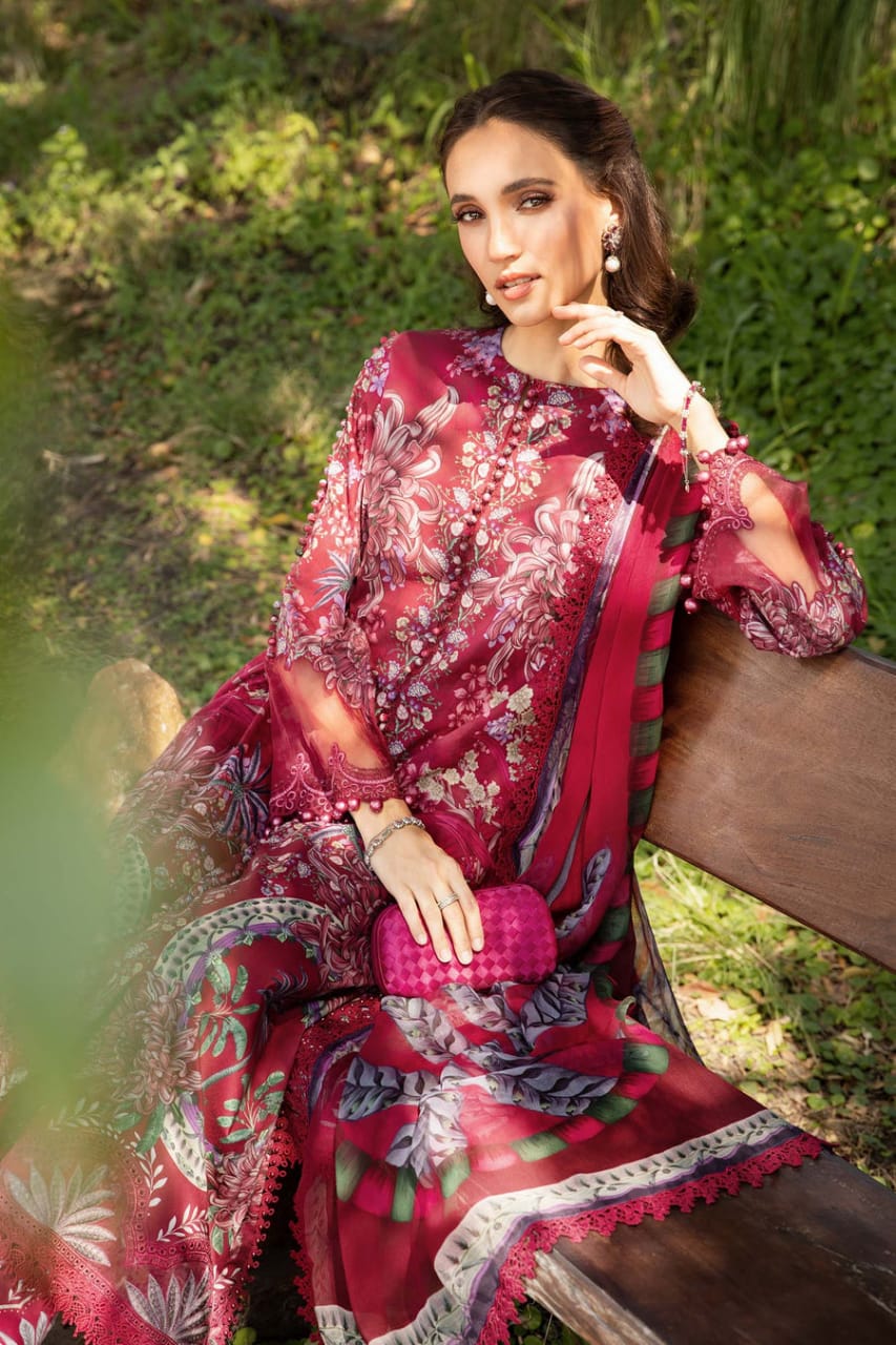 Iznik | Maroon - Lawn Collection