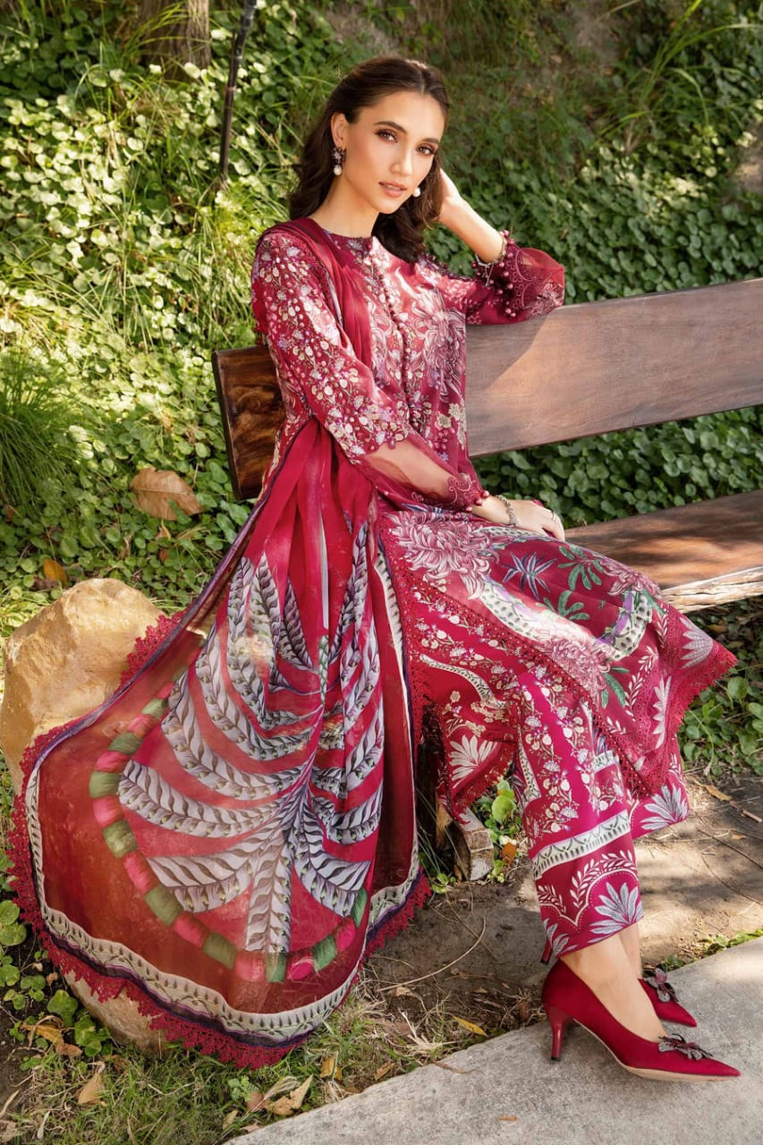 Iznik | Maroon - Lawn Collection
