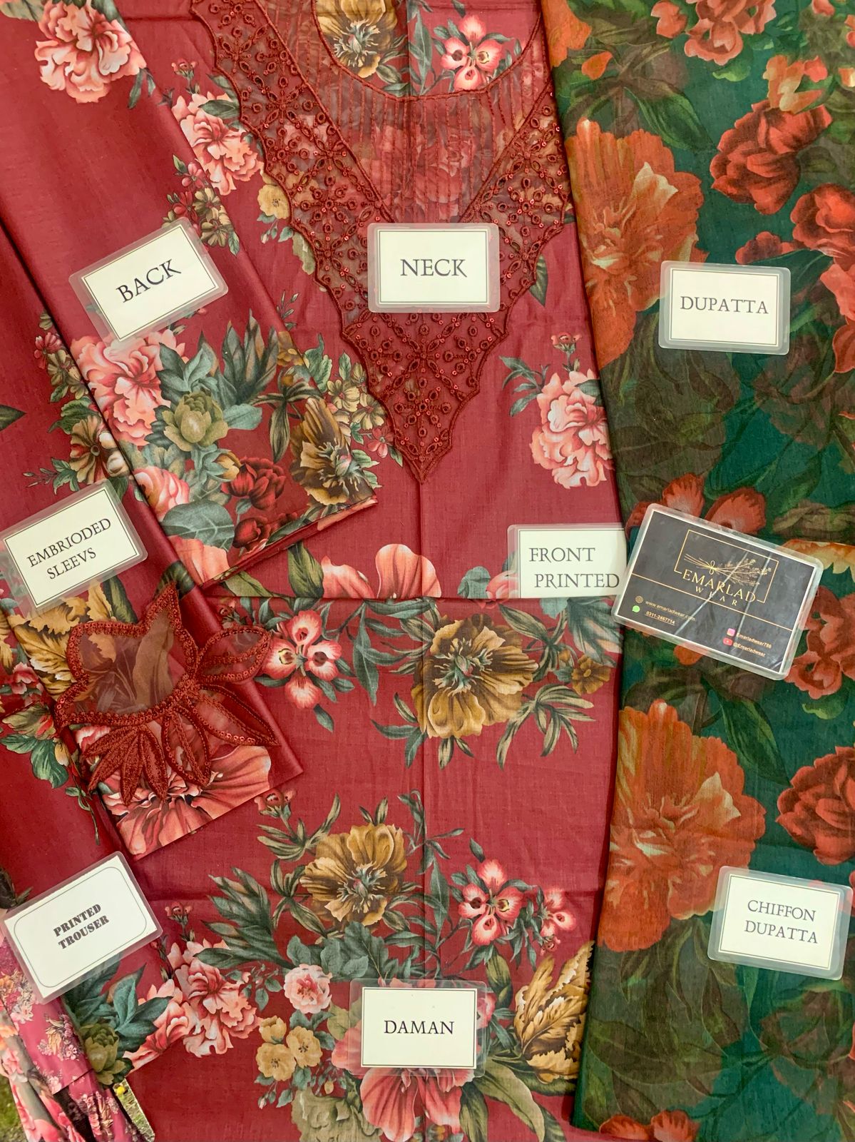 Iznik | Maroon - Lawn Collection
