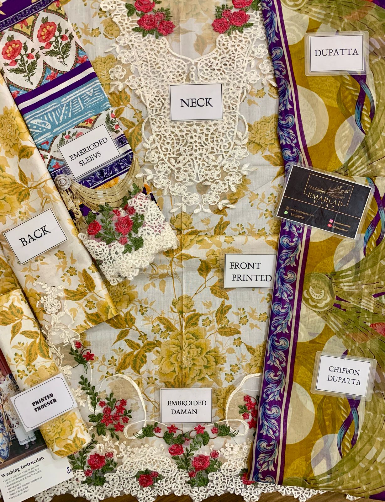 Elaf | Yellow Multi - Lawn Collection 2025