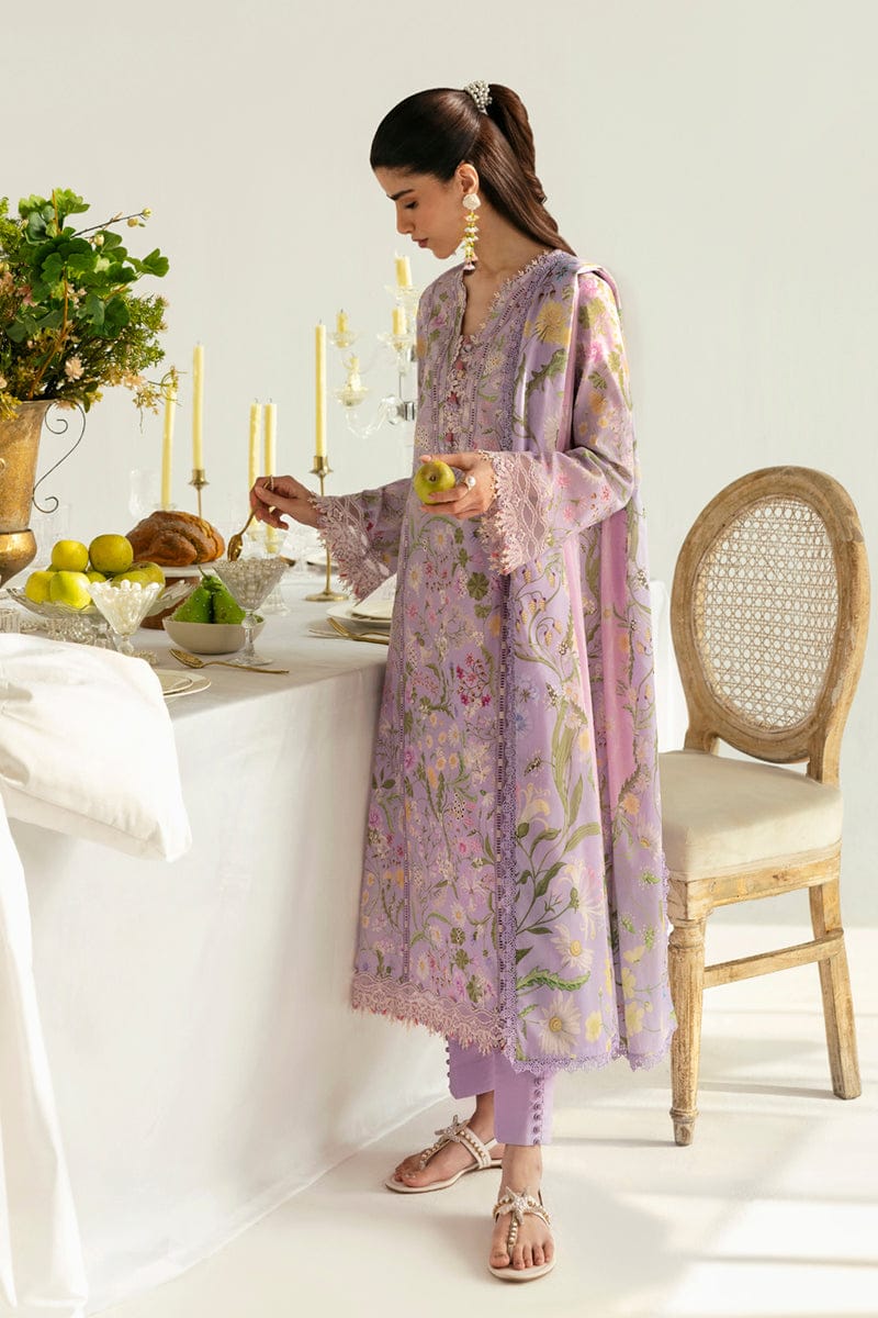 Qalamkar Q Prints | Lilac - Lawn Collection