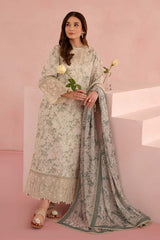 Afrozeh | Pistachio Green - Printed Lawn Chikankari Collection