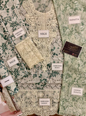 Afrozeh | Pistachio Green - Printed Lawn Chikankari Collection