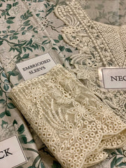 Afrozeh | Pistachio Green - Printed Lawn Chikankari Collection