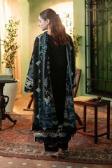 Qalamkar | Black (MR) - Cotton Chikankari Collection