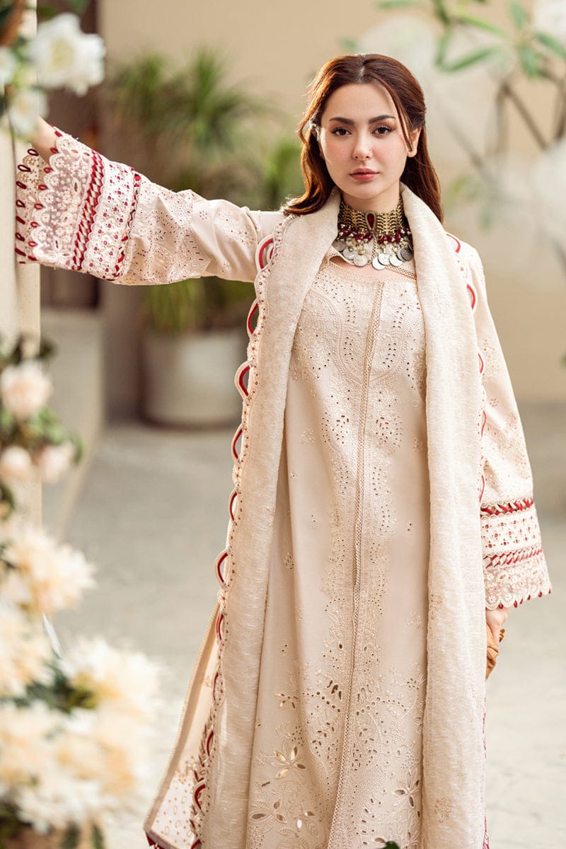 Qalamkar FK-16 Anaya | Skin - Lawn Chikankari Collection