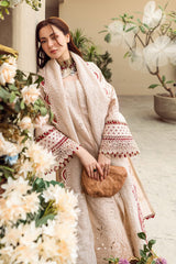 Qalamkar FK-16 Anaya | Skin - Lawn Chikankari Collection