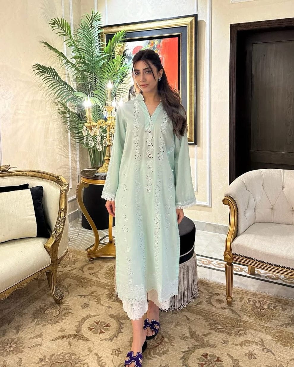 Naarj | Sky Blue - Luxury Lawn Collection