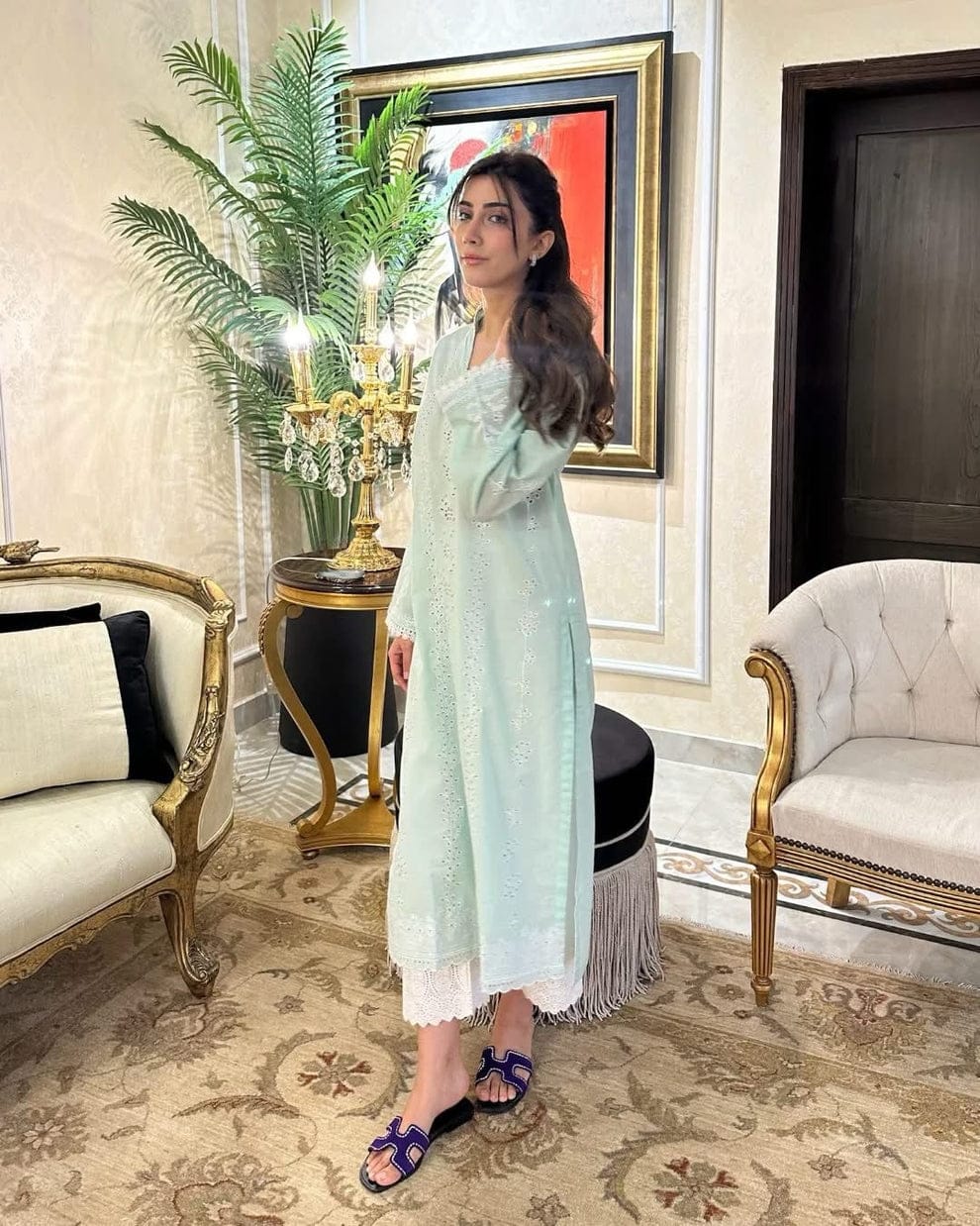 Naarj | Sky Blue - Luxury Lawn Collection