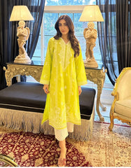 Naarj | Yellow - Luxury Lawn Collection
