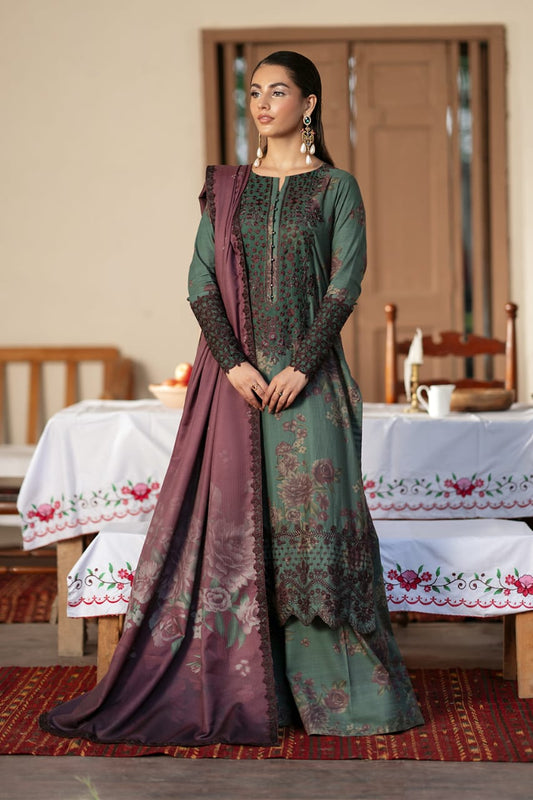 Iznik | Dark Green - Lawn Chiffon Dupatta Collection