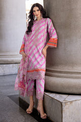 Charizma | Pink - Pure Lawn With Silk Dupatta