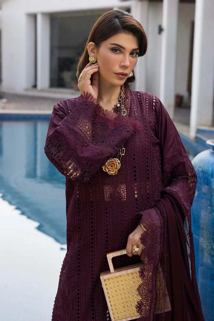 Adan Libas | Dark Purple - Cotton Chickenkari Collection