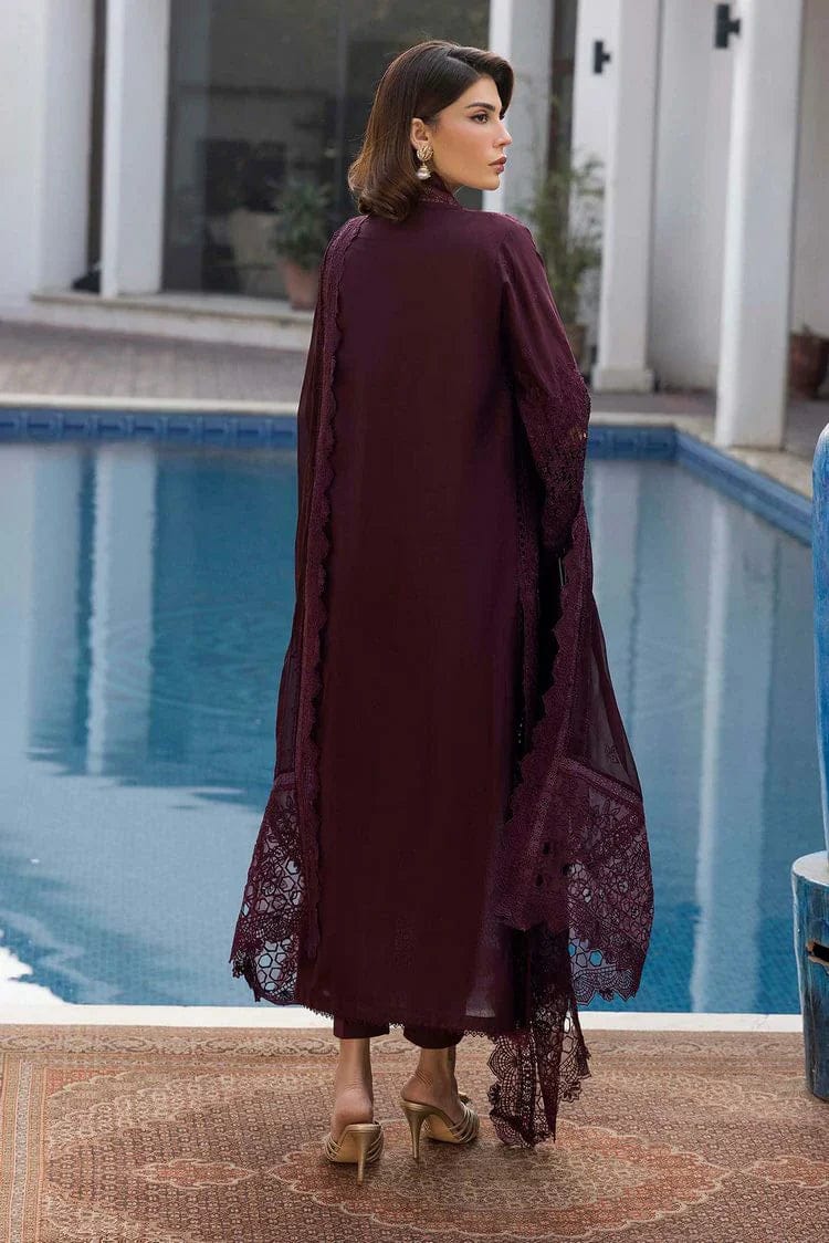 Adan Libas | Dark Purple - Cotton Chickenkari Collection