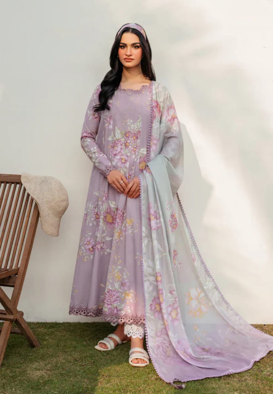 Iznik UE-392B | Tea Pink - Lawn Collection 2025