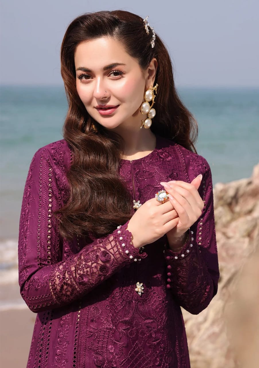 Bin Ilyas | Magenta - Cotton Chickenkari Collection