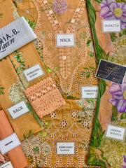 Maria B MPT-2602-A | Peach - Lawn Collection 2025
