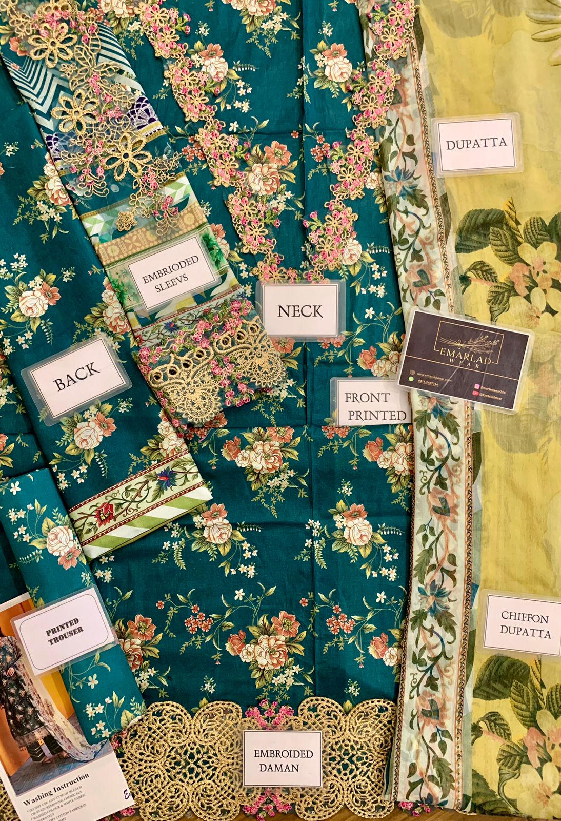 Elaf Signature El-07A | Green - Lawn Collection