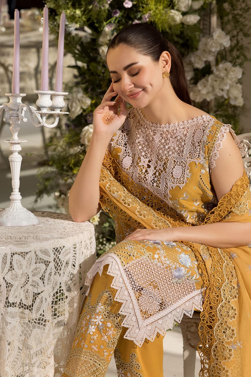 Sobia Nazir L25-6B | Mustard - Lawn Collection