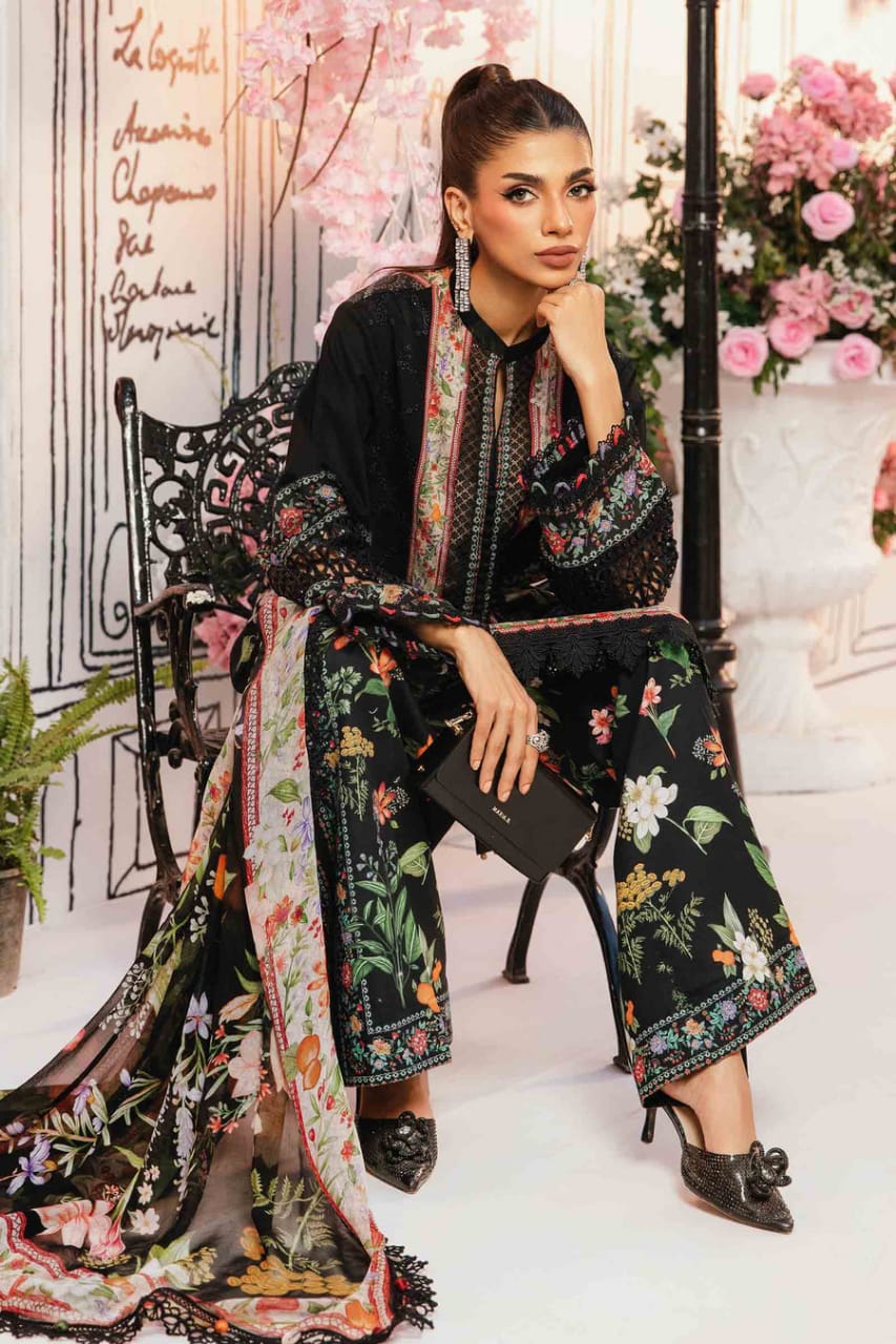 Maria B MPT-2610-B | Black - Printed Lawn Collection