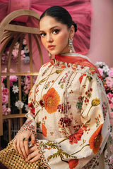 Maria B MPT-2607-A | skin front emb - Lawn Collection