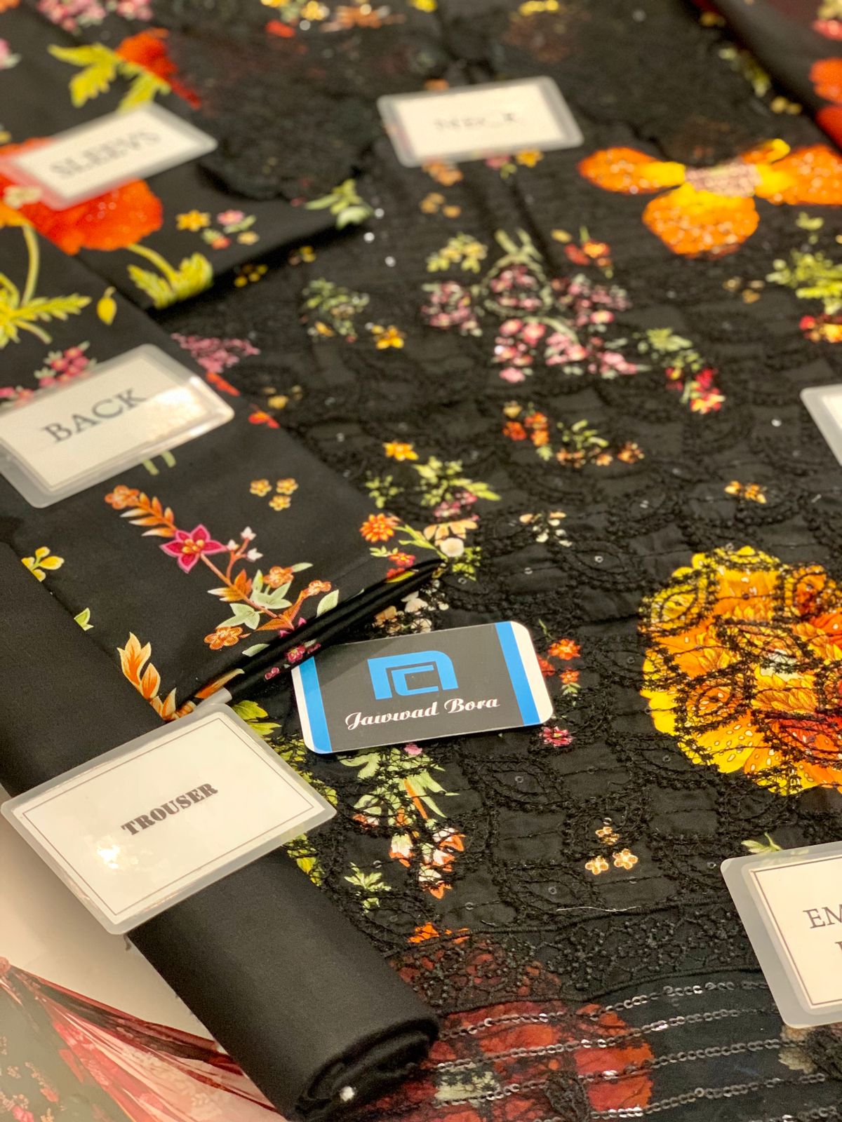 Maria B MPT-2607-B | Black - Lawn Collection