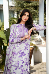 Aneela's | White & Purple - Lawn Collection