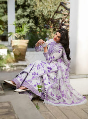 Aneela's | White & Purple - Lawn Collection
