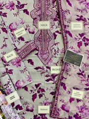 Aneela's | White & Purple - Lawn Collection