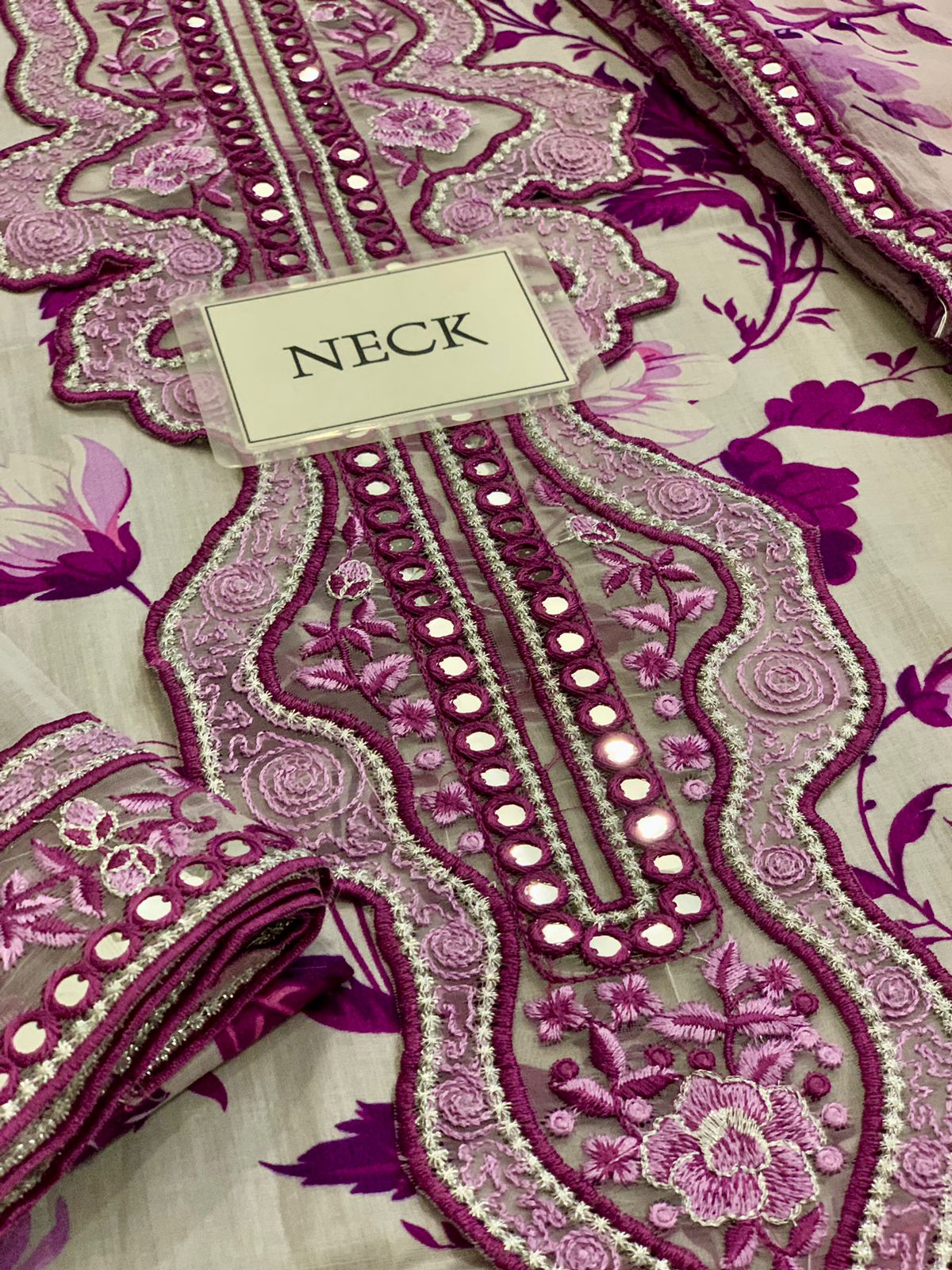 strapless open back dress Aneela's | White & Purple
